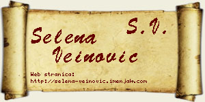 Selena Veinović vizit kartica